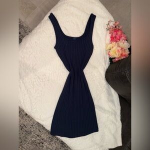 3 x 20$ NWOT Old Navy Navy Blue Ribbed Midi Dress size small